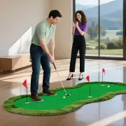 Costway300 x 150 cm Golf Putting Green Practice Mat with 3 Holes and Golf Balls