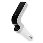 Bluetooth Car Charger With Full Frequency Fm Transmitter For Iphone 6S and 6S Plus Galaxy Note 5 and S6 Edge+ (Silver)