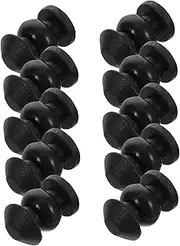 10pcs Drone Shock Absorption Drones Pressure Relieving Gel Cushion Silicone Heart Stacker Shock-absorbing Ball Car Silicone Phone Holder Silicone Car Mount Black Rubber