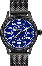 [Gigandet] Men's Analogue Japanese Automatic Movement Watch with Stainless Steel Strap 7VNAG8NE/012, blue, Bracelet