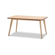 Bruno 150cm Natural Ash Wood Rectangular Dining Table