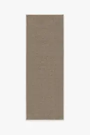 75' x 215' | Machine Washable Runner Rug | Kid & Pet Friendly | Indoor Rug | Burlap Solid Dove Grey Re-Jute Rug | Ruggable