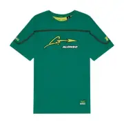 2024 Aston Martin F1 Mens Alonso Kimoa Band T-shirt green size XL