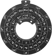 Alasum Circle Of Fifths Wheel - Melody Tool Round Melody Chord Wheel Musical Instruments Educational Tool For Songwriter Musicians Notes Chords Key Signature