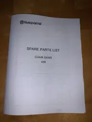 Husqvarna 439 Chainsaw Illustrated Parts Diagram List Manual