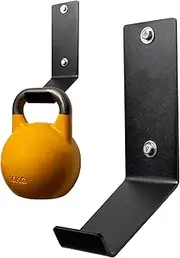 Kettle Bell Wall Rack - Heavy Duty Steel Wall Hooks for Gym - Gym Rack Mount Organizer, Weight Rack for Home, Hardware Included