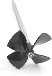 LUMIXE 4-Blade Propeller Polymer PC Resin Reinforced Plastics Propeller, for Bait Boat 5MM Left Right 60 70 80mm Boat Propeller (Color : 80mm CW)