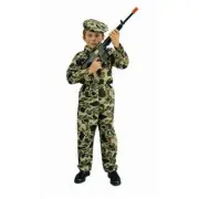 RG Costumes 90066-L Commando Boy Costume - Size Child-Large
