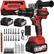 1060In·lbs Brushless Impact Drill Cordless - 20+3 Torque 21V Hammer Drill Cor...