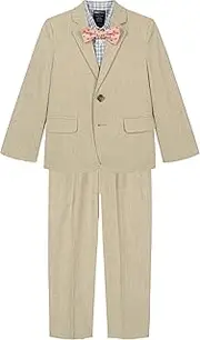 [Nautica] Boys' 4-Piece Suit Set with Dress Shirt, Tie, Jacket, and Pants