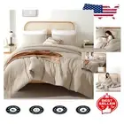 Luxurious California King Comforter Set – Light Khaki Boho 3-Piece Bedding