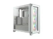 Corsair 4000X Window 3xfans ATX White PC Case