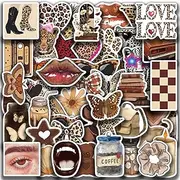 50pcs The It Girl Sticker Stickers for Girly Aesthetic Coquette Stickers, Planner, Laptop Stickers Vinyl Waterproof, Skateboard Pack Laptop Scrapbook Suitcase Luggage Guitar Computer