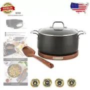 Elegant 6 Quart Hard Anodized Nonstick Cookware Set - Induction Ready Cookware