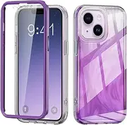 Back Case Cover Case Compatible with iPhone 14 Plus,Full Body Case Slim Protective Phone Cover Designed Transparent Anti-Scratch Shock Absorption Case Compatible with 14 Plus Protective Case (Color :