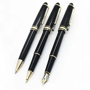 【In stock】豪華163萬寶龍原子筆鋼筆用於書寫黑色樹脂辦公用品MB文具 K9ZR