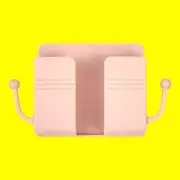 1x Adhesive Remote Control Mobile Phone Charging Plug Organizer Wall Holder Rack