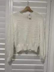 Dotti white jumper. new with tags. RRP $69,95. size M
