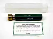 NEW 3/8 18 NPT L1 PIPE THREAD PLUG GAGE .375 .3750 N.P.T. NATIONAL TAPER GF GAGE
