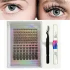 DIY Eyelash Extension Kit, Lash Clusters with Strong Hold Bond Seal and Tweezers