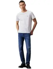 [Calvin Klein Jeans] Core Low Rise Slim Jeans Mid in Blues