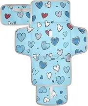 Reusable Baby Changing Pads with Tissue Pocket Portable Changing pad for Baby with Built-in Pillow