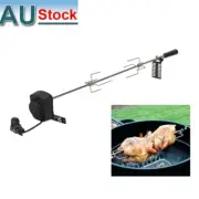 Stainless Steel BBQ Spit Roast Automatic Rotisserie Charcoal Grill Kit for Camp