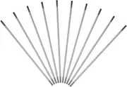 Kisangel Metal Pushrod for Models 10pcs Ball Head Buckle Double-Head Threaded Rod for Boat Car Airplane Helicopter Models Silver