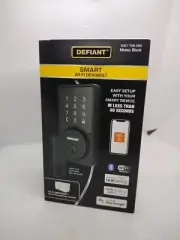 Defiant 1007 769 066 Smart Wi-Fi Deadbolt Matte Black. New in box.