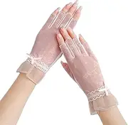 [LEIXIUSM] Half Finger Gloves for Women's -Thin lace Looped Cycling Gloves