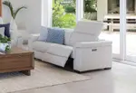 LUCIANO Leather 2.5 Seater Sofa with 2 Electric Recliners