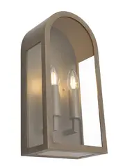 Positano 2 Light Exterior Wall Sconce in Bronze