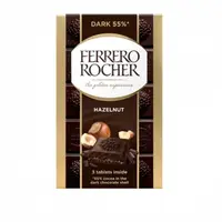 在飛比找昇恆昌宅配網優惠-[Ferrero 費列羅] 金莎榛果碎黑巧克力磚