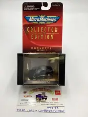Micro Machines Collectors Edition Corvette Series 1 1998 Convertible Black 1/200