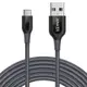 美國Anker數據傳輸線PowerLine+尼龍編織Type-C即USB-C轉USB充電線A82670A1(3公尺即10ft)