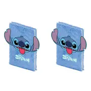 2x Lilo & Stitch Plush A5 Notebook/Journal Kids/Children School Stationery