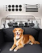 Dog Car Barrier 900mm - 1539mm Adjustable Pet Divider Gate for Cargo Area