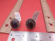 2 'German Silver' Rings w/tags. Both Size 7 ~Blue Sun Stone & Black Onyx~ #1292