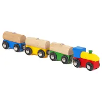 在飛比找博客來優惠-【Mentari 木製玩具】奇妙森林串接列車(火車軌道配件)