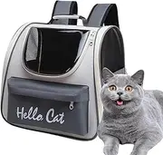 Cat Hiking Backpack,Folding Pet Backpack - Small Folding Cat Backpack for with Carrying Handle Breathable and Anti-Bite for