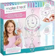 Make It Real: DIY Crystal Suncatcher - Silver, Purple & Soft Hues, Craft Your Own Beautiful Suncatcher, 139 Pieces Included, All-in-1 DIY Kit, Bedroom Décor, Tweens & Girls, Arts & Crafts, Ages 8+