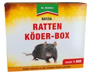 DR. STÄHLER Ratzia Rat bait box black, 1 piece