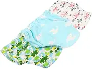 Beatifufu 3-pk Baby Training Pants Newborn Diaper Pants for Toddlers for Swimming