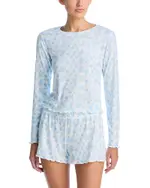 Aqua Sleep Pointelle Lounge Pajama Set - Exclusive