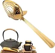 Tea Spoon for Loose Tea, Metal Snap Spoon Tea Strainers for Loose Tea with Long Handle, Fine Holes, Tea Interval Diffuser Steeper for Home Travel