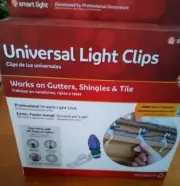 Simple Living 100 Universal HOLIDAY Light Clips Works on Gutters, Shingles, Tile