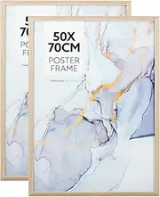 Cooper & Co. Set of 2 50x70cm Natural Poster Photo Frames