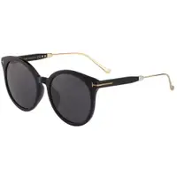 在飛比找ETMall東森購物網優惠-TOM FORD 太陽眼鏡(黑配金色)TF642K