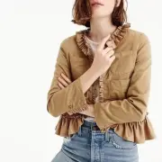 J.Crew Women’s Ruffle Chino Jacket