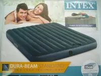 在飛比找Yahoo!奇摩拍賣優惠-INTEX64735 原廠 雙人特大充氣床 送修補貼 束口收